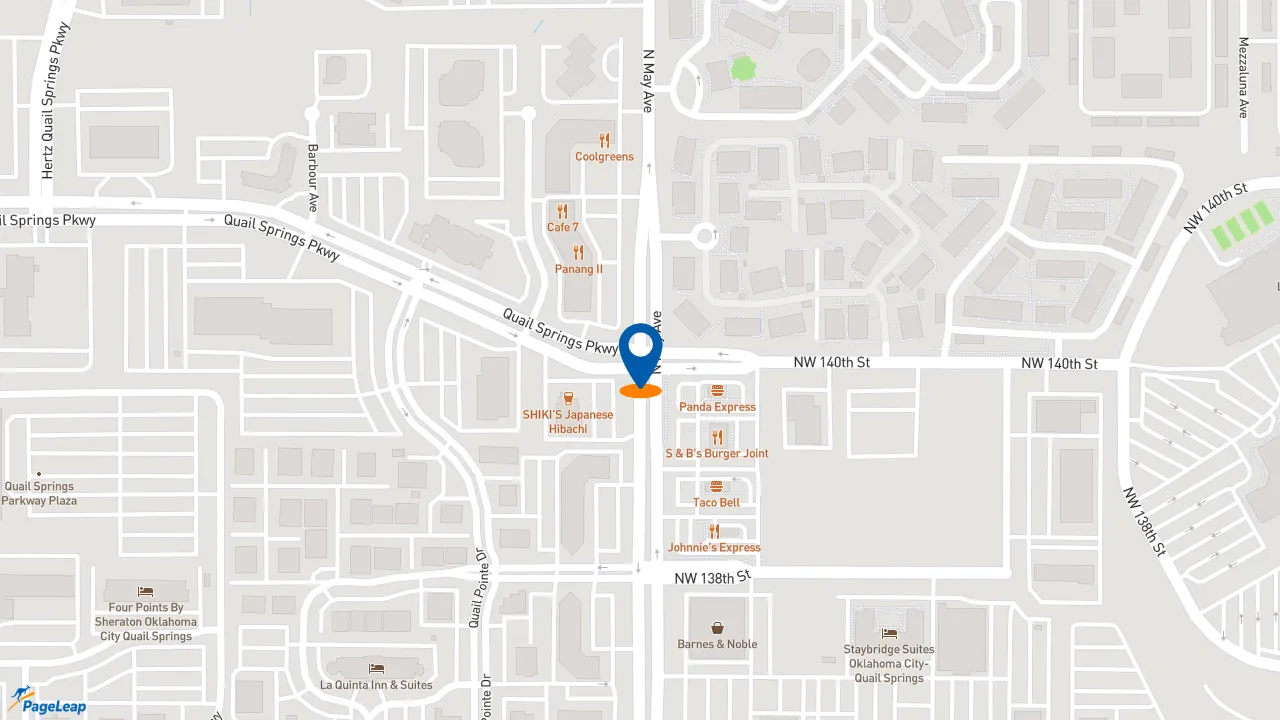 https://pageleap.com map showing location of Edward Jones - Financial Advisor: Nate Geist, CFP® in Oklahoma City.
