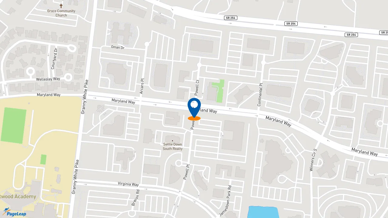 https://pageleap.com map showing location of Edward Jones - Financial Advisor: Robert Stokes, AAMS™ in Brentwood.