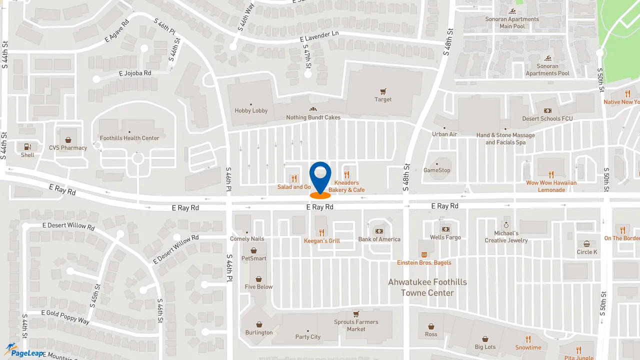 https://pageleap.com map showing location of El Pollo Loco in Phoenix.