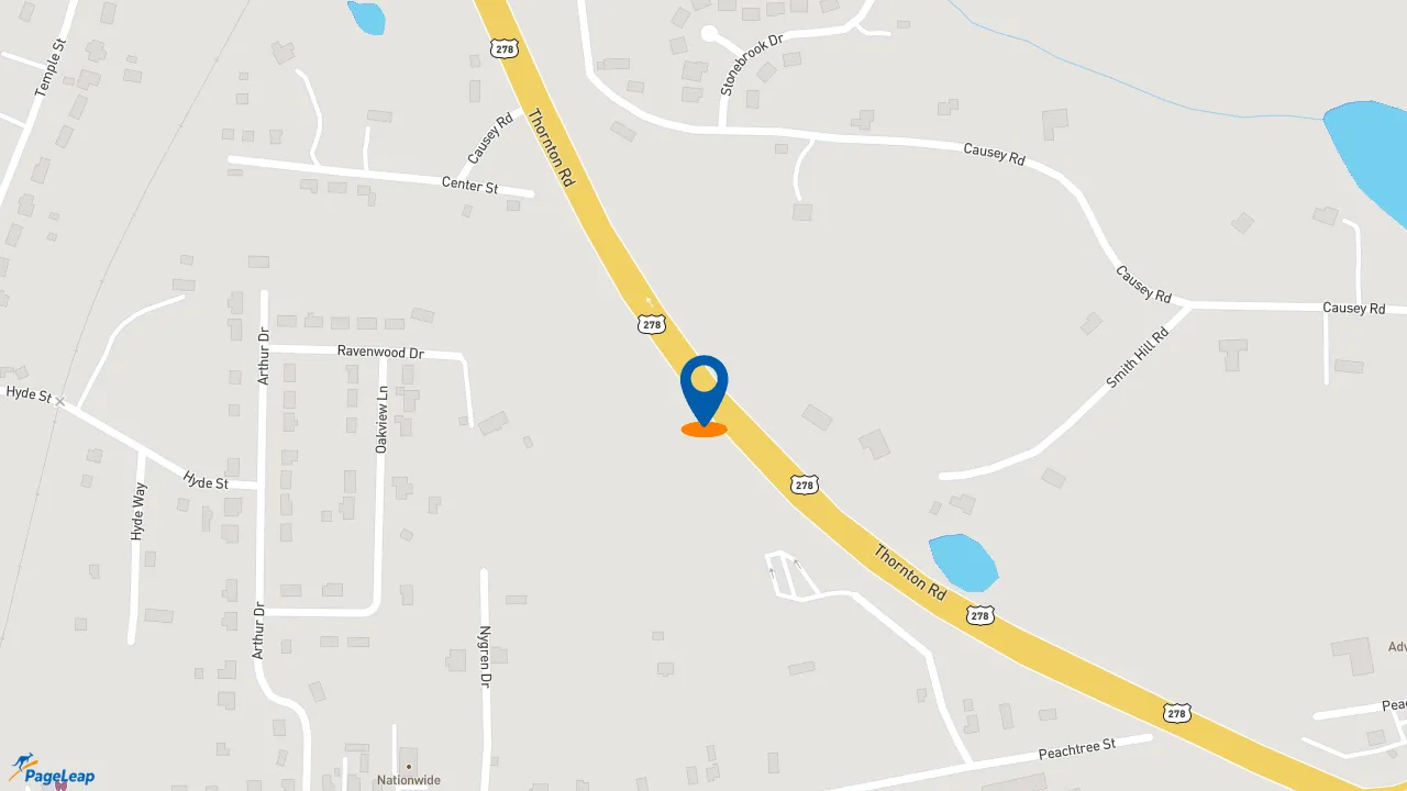https://pageleap.com map showing location of FaZe Subs in Lithia Springs.