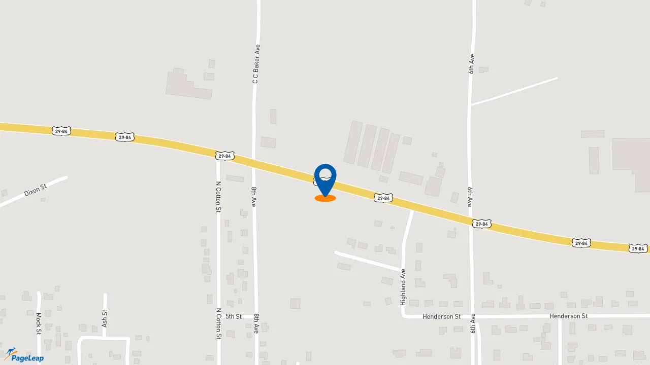 https://pageleap.com map showing location of Firehouse Subs Andalusia in Andalusia.