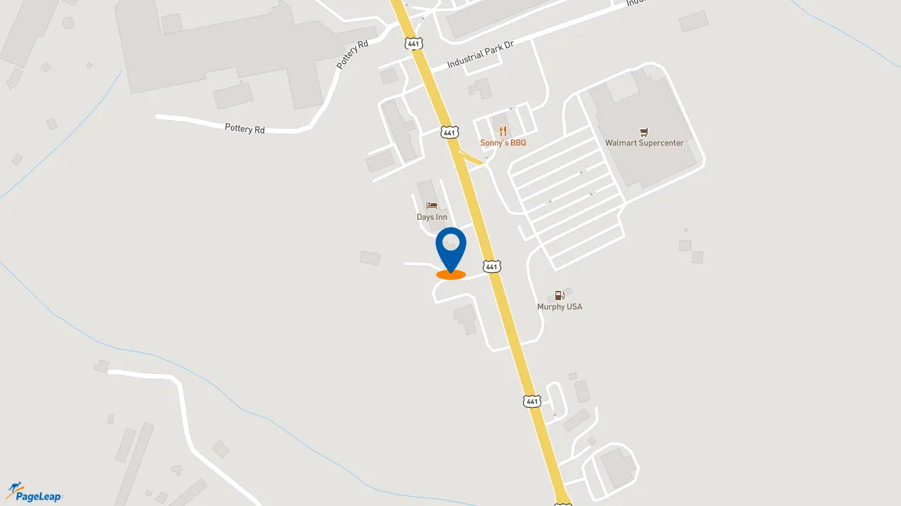 https://pageleap.com map showing location of Firehouse Subs Commerce in Commerce.