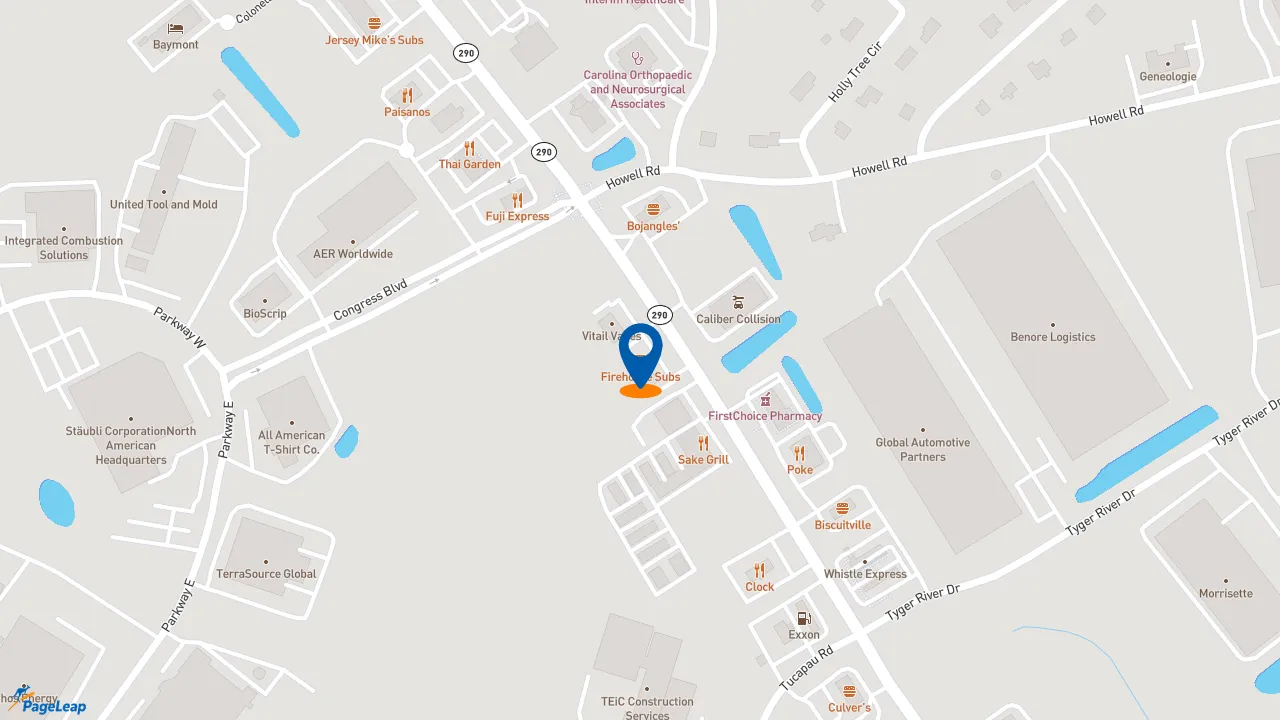 https://pageleap.com map showing location of Firehouse Subs Duncan in Duncan.
