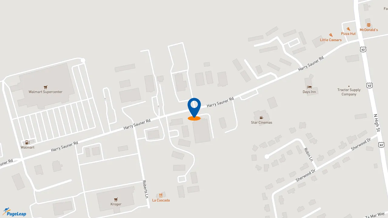 https://pageleap.com map showing location of Gold Star Chili in Hillsboro.