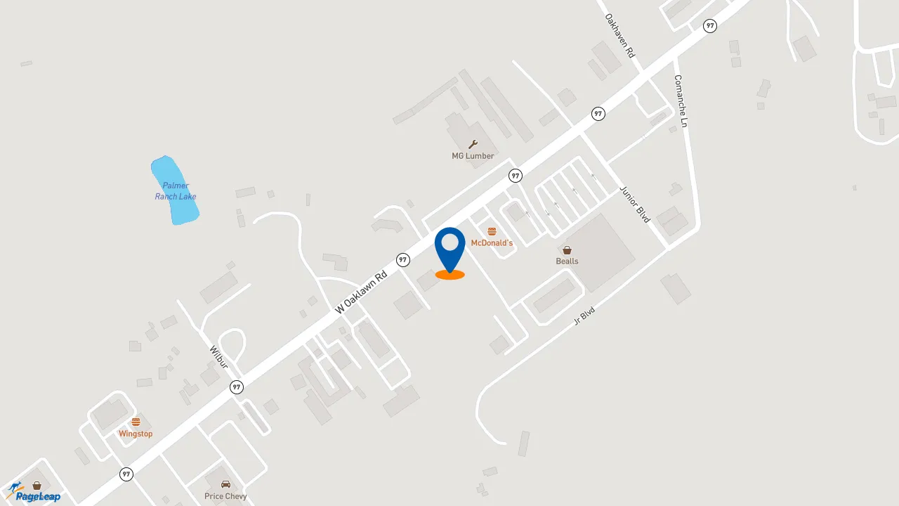 https://pageleap.com map showing location of Golden Chick in Pleasanton.