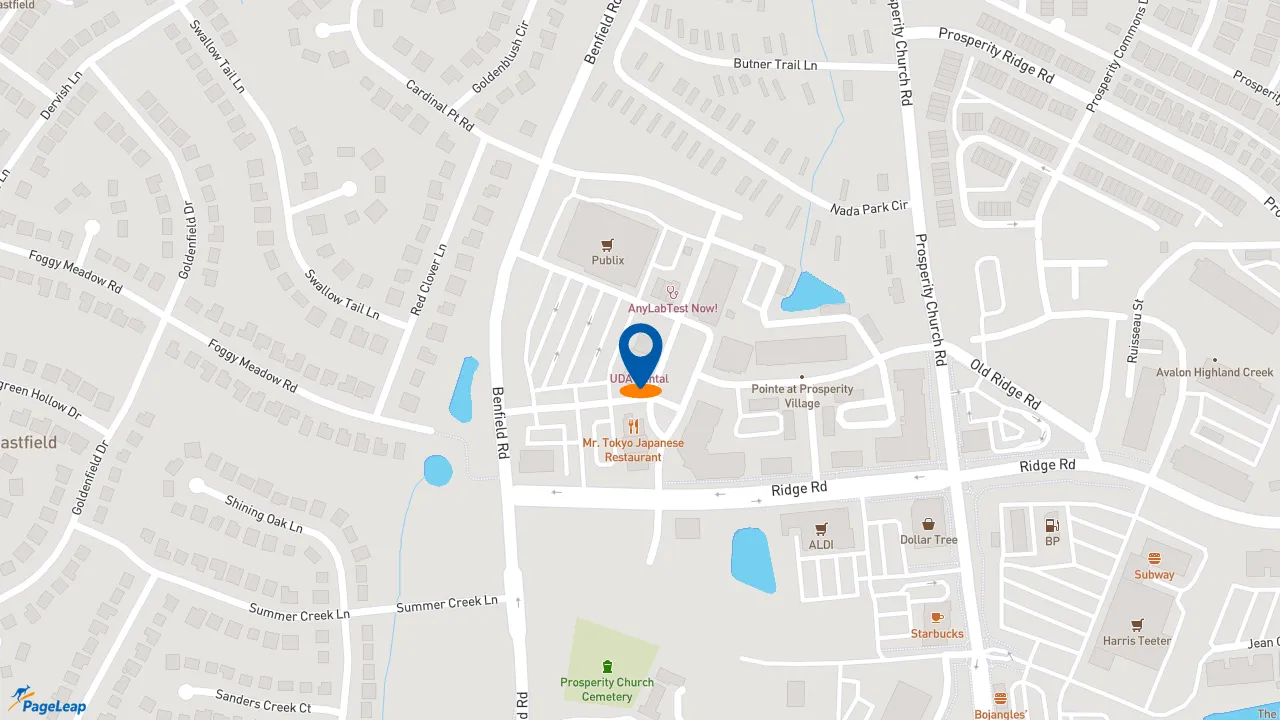 https://pageleap.com map showing location of Jersey Mike&#039;s Subs in Charlotte.