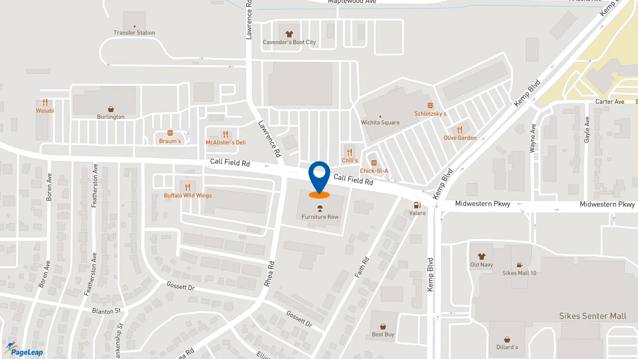 https://pageleap.com map showing location of Jersey Mike&#039;s Subs in Wichita Falls.