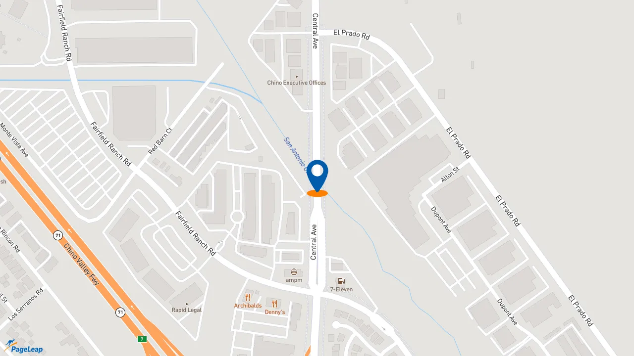 https://pageleap.com map showing location of Jersey Mike&#039;s Subs in Chino.