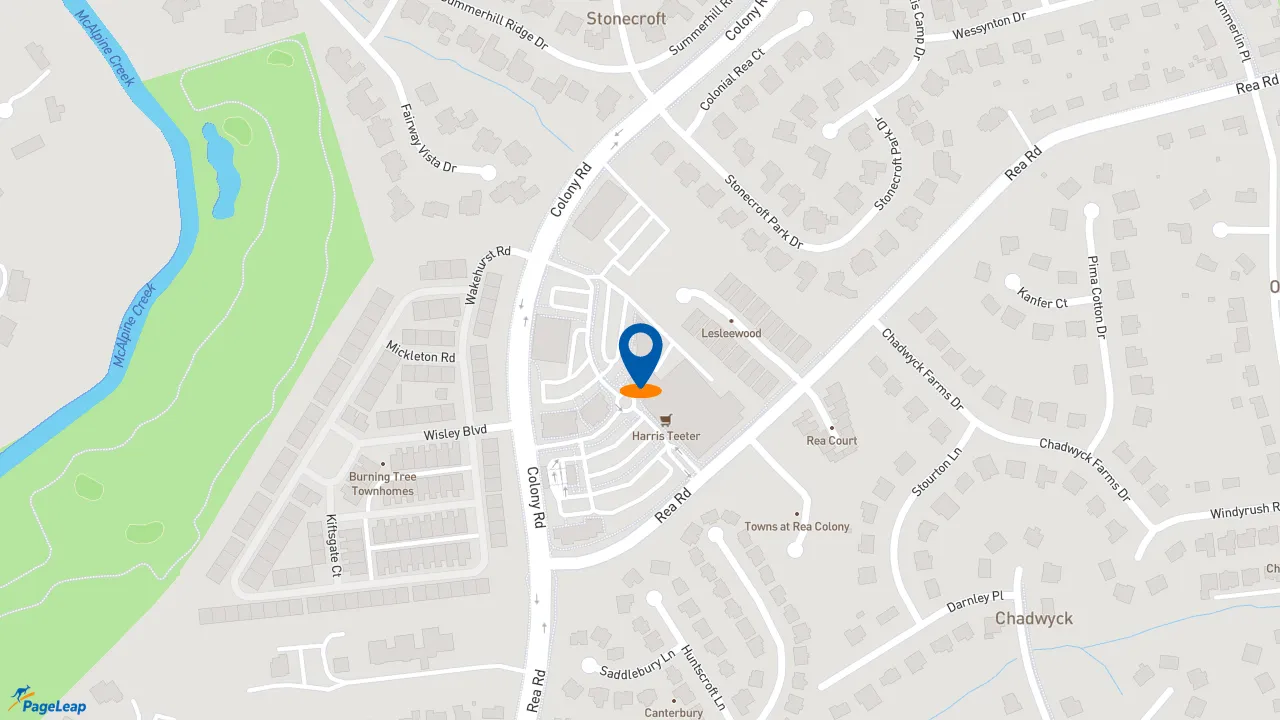https://pageleap.com map showing location of Jersey Mike&#039;s Subs in Charlotte.