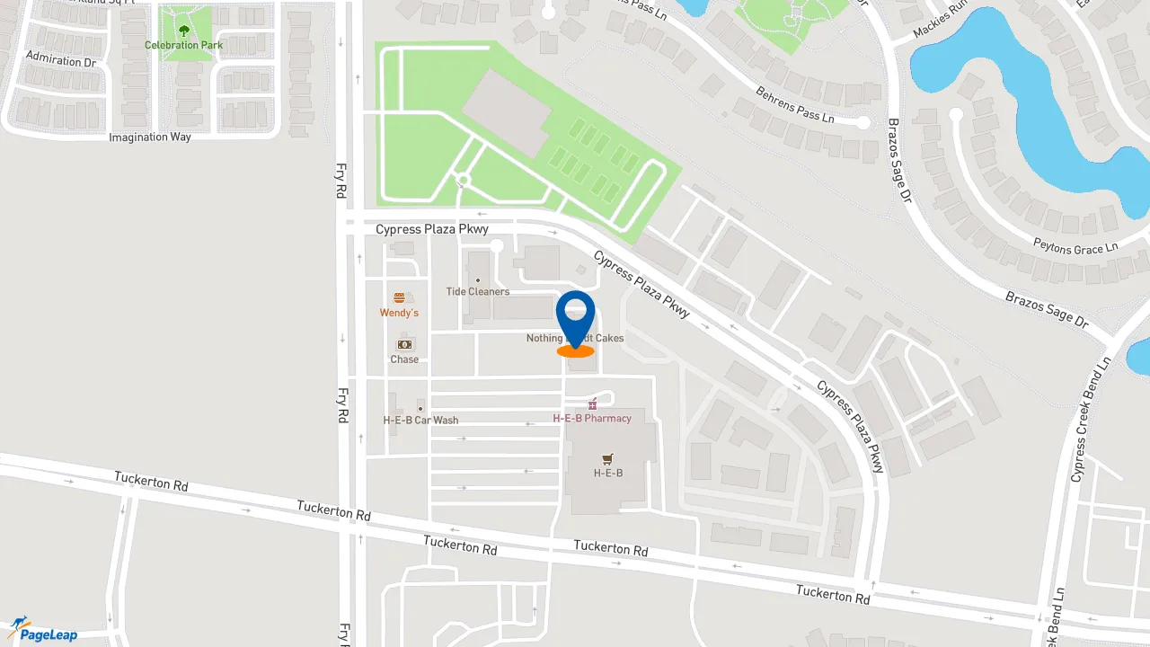 https://pageleap.com map showing location of Jersey Mike&#039;s Subs in Cypress.