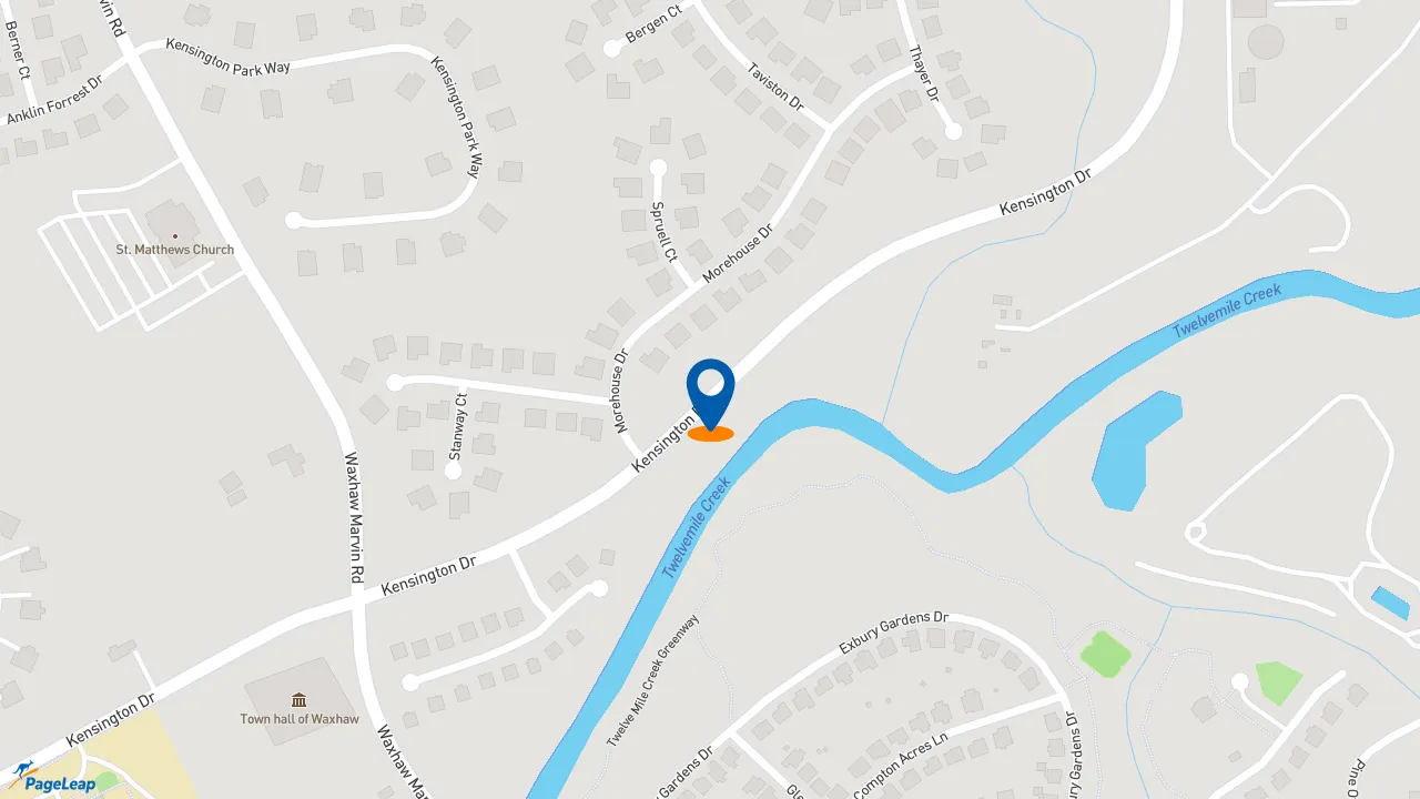 https://pageleap.com map showing location of Jersey Mike&#039;s Subs in Waxhaw.