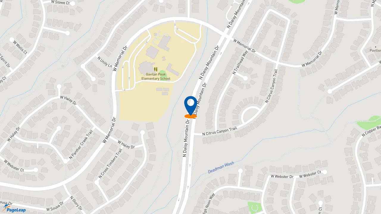 https://pageleap.com map showing location of Jersey Mike&#039;s Subs in Anthem.