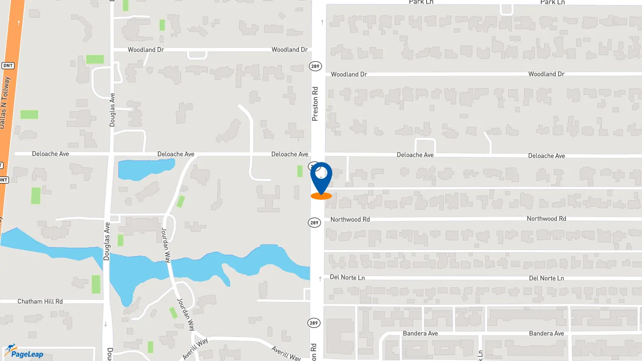 https://pageleap.com map showing location of Jersey Mike&#039;s Subs in Dallas.