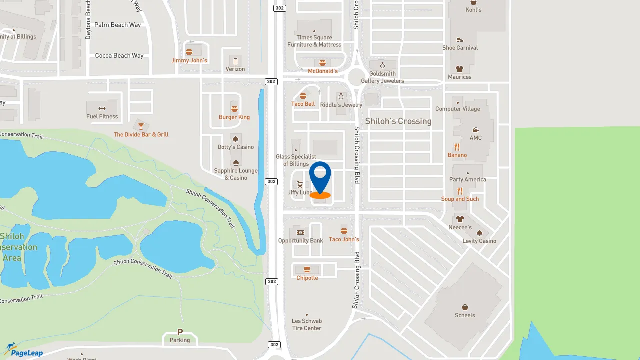 https://pageleap.com map showing location of Jersey Mike&#039;s Subs in Billings.