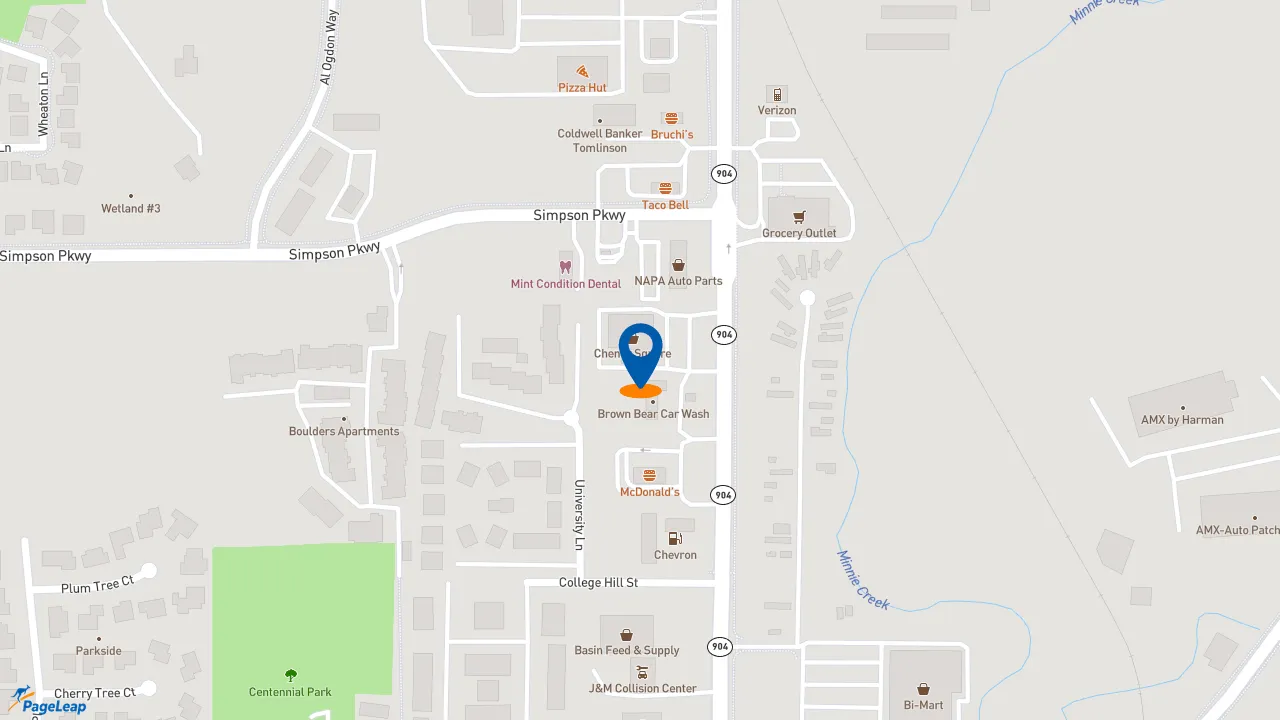 https://pageleap.com map showing location of Jimmy John&#039;s in Cheney.