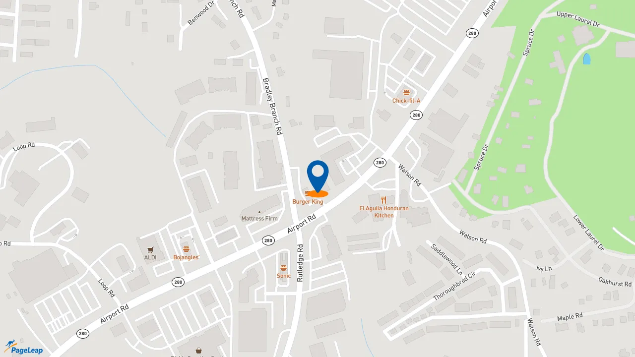 https://pageleap.com map showing location of Jimmy John&#039;s in Arden.