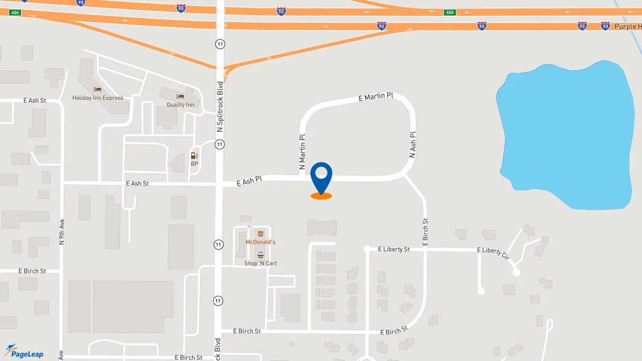 https://pageleap.com map showing location of Jimmy John&#039;s in Brandon.