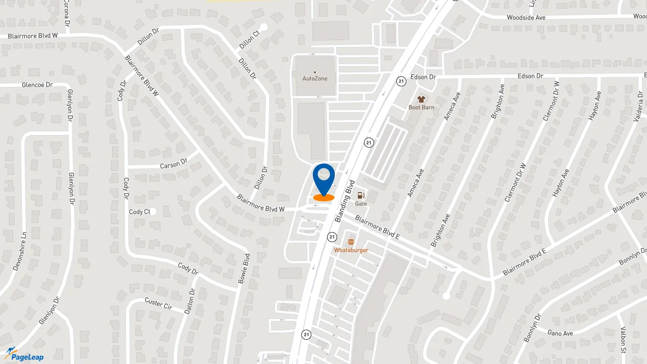 https://pageleap.com map showing location of Jimmy John&#039;s in Orange Park.