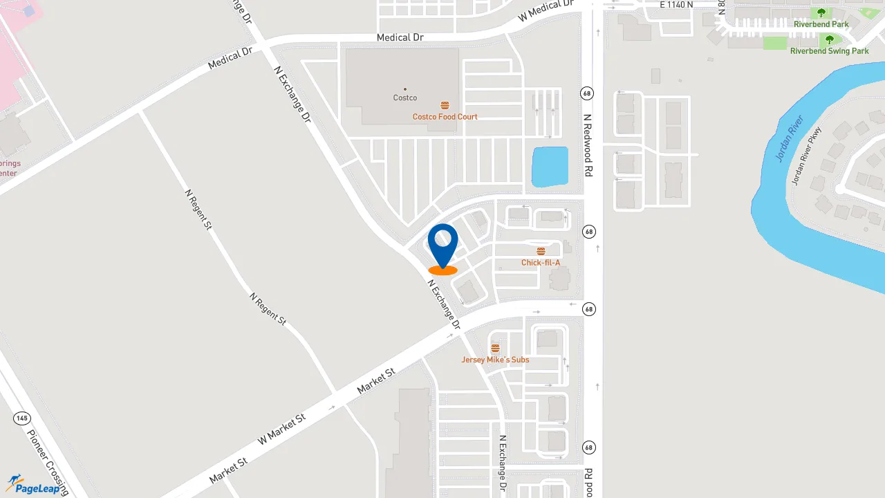 https://pageleap.com map showing location of Jimmy John&#039;s in Saratoga Springs.