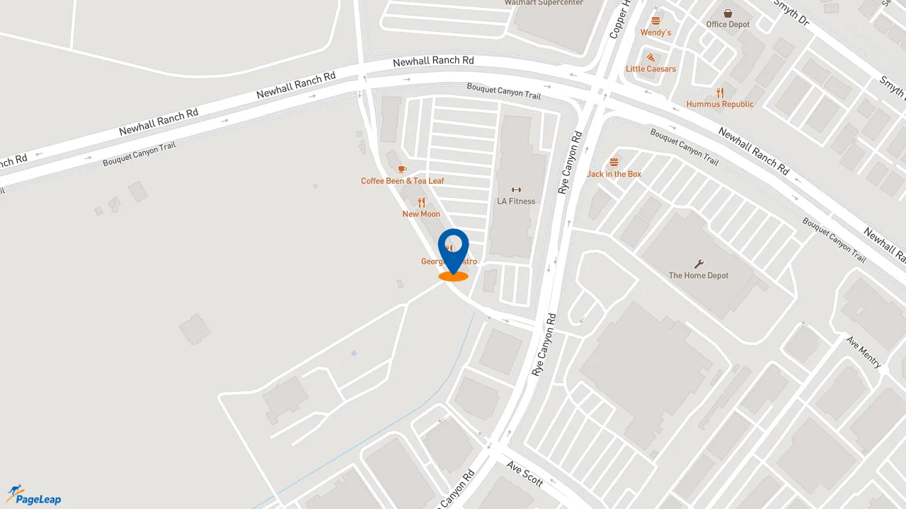 https://pageleap.com map showing location of Jimmy John&#039;s in Santa Clarita.