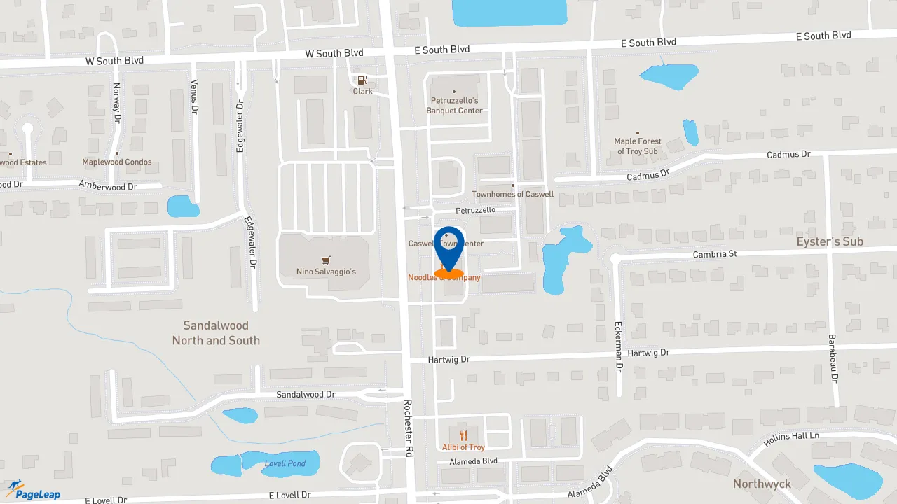 https://pageleap.com map showing location of Jimmy John&#039;s in Troy.