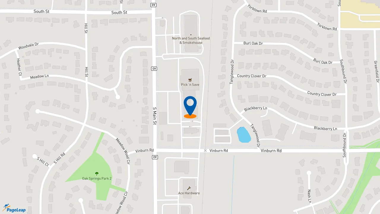 https://pageleap.com map showing location of Jimmy John&#039;s in Deforest.