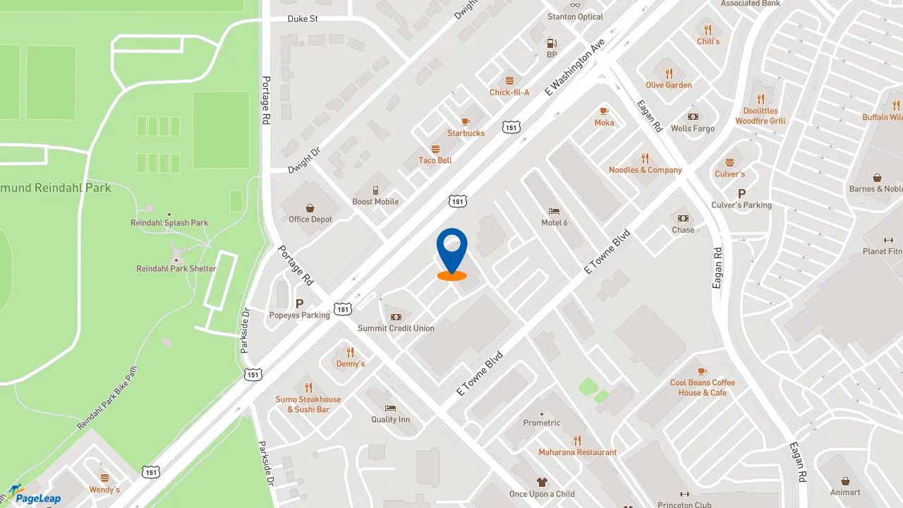 https://pageleap.com map showing location of Jimmy John&#039;s in Madison.