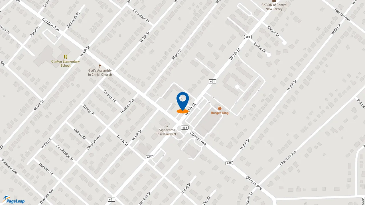 https://pageleap.com map showing location of KFC in Plainfield.