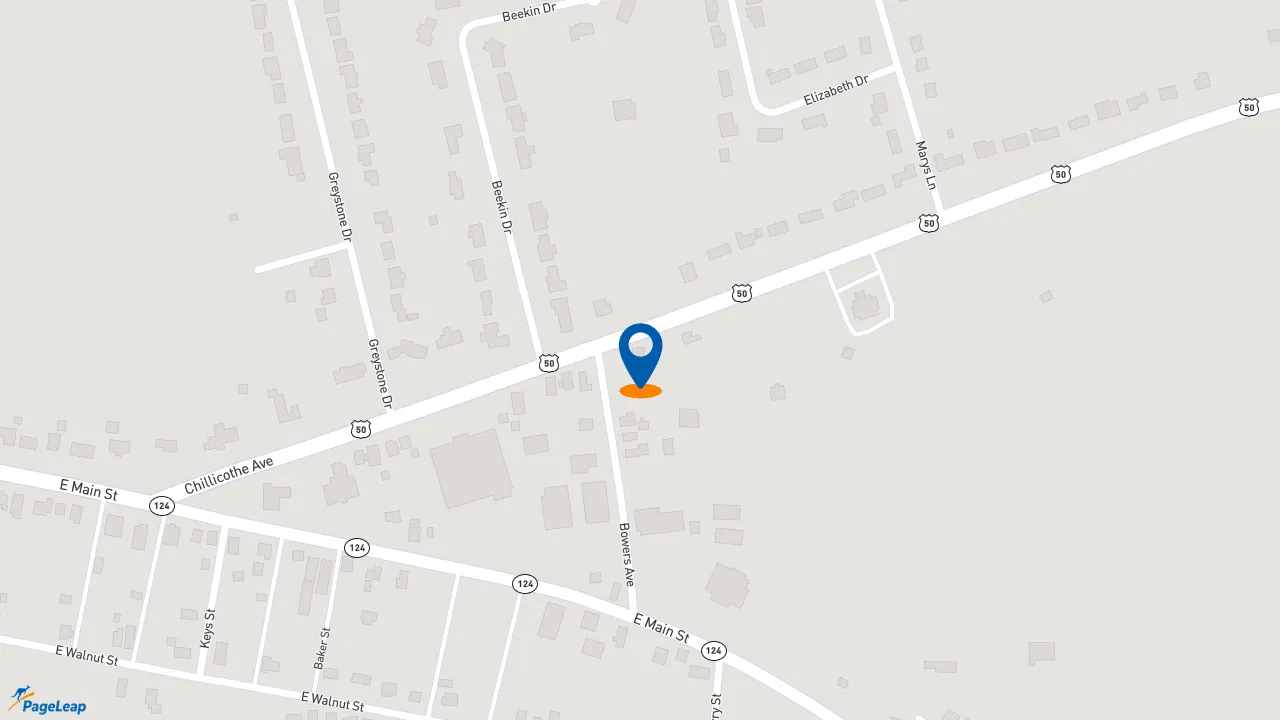 https://pageleap.com map showing location of KFC in Hillsboro.