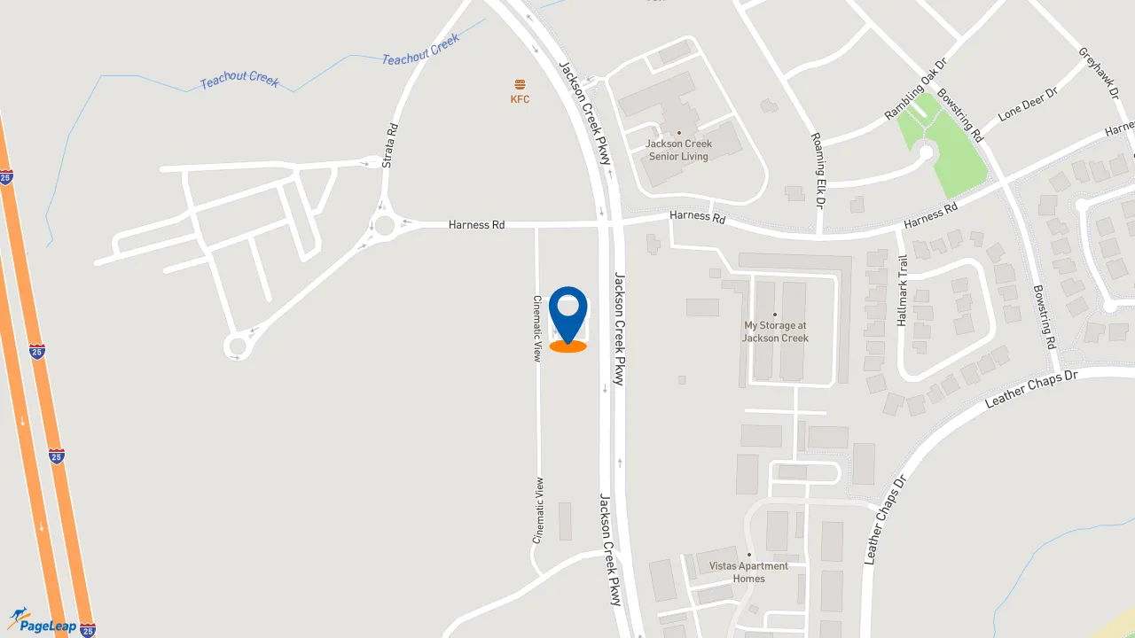 https://pageleap.com map showing location of KFC in Monument.