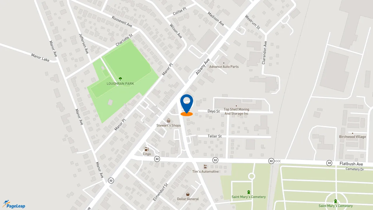 https://pageleap.com map showing location of KFC in Kingston.