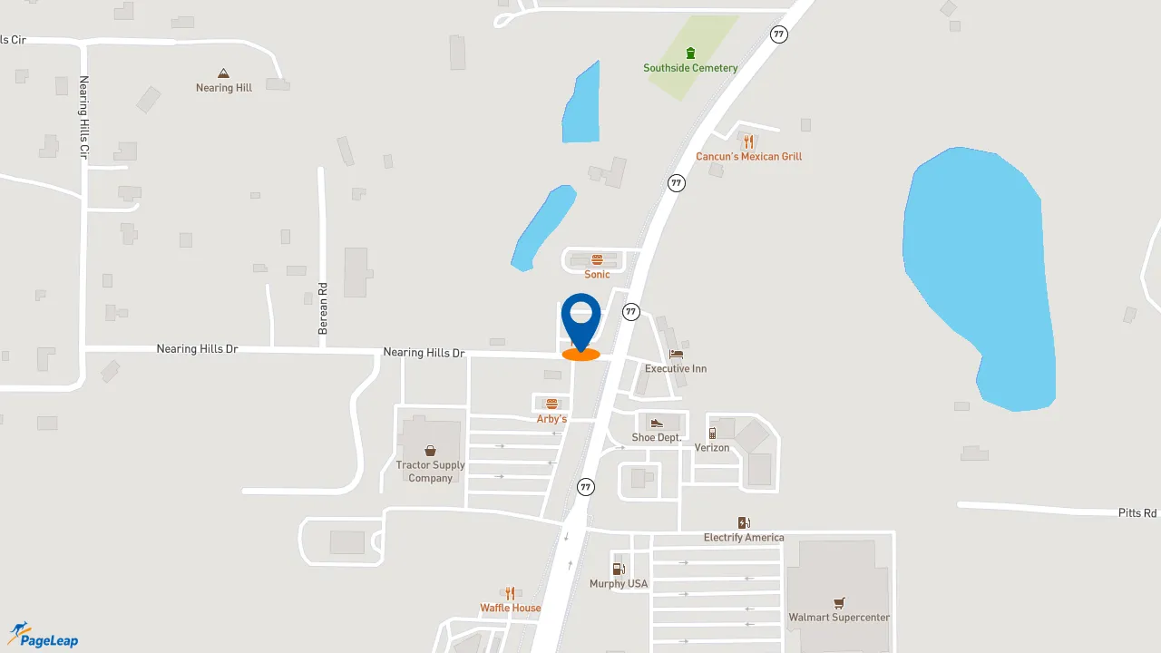 https://pageleap.com map showing location of KFC in Chipley.