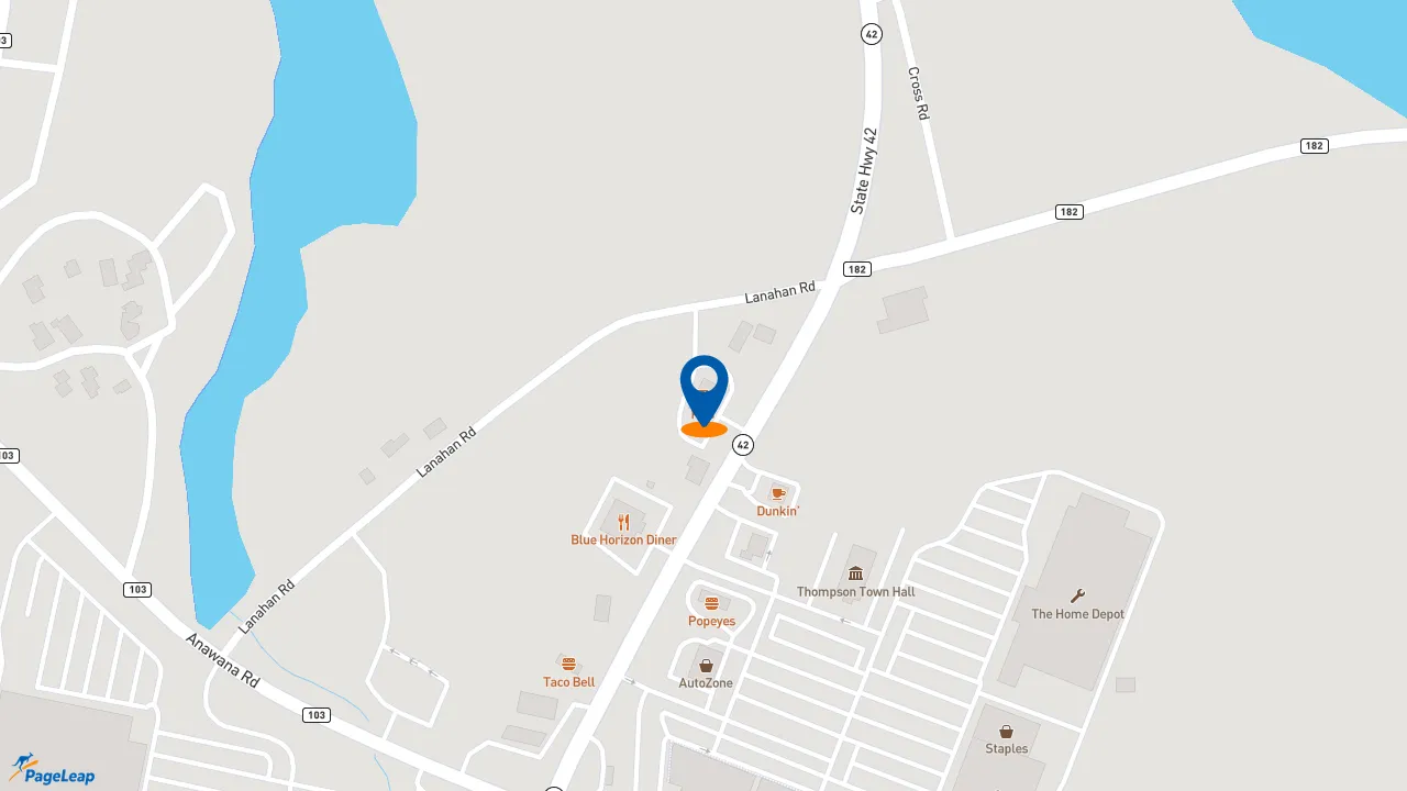 https://pageleap.com map showing location of KFC in Monticello.