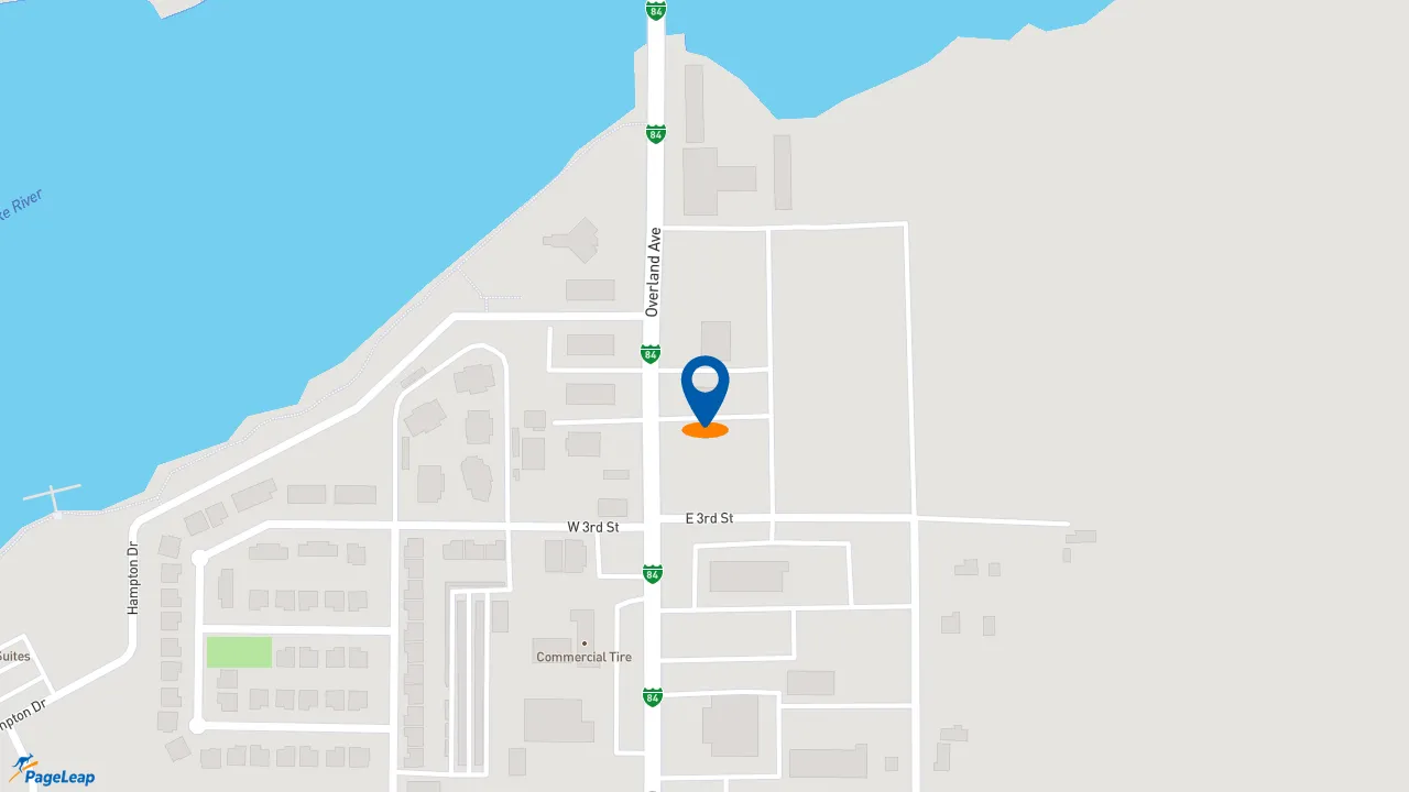 https://pageleap.com map showing location of KFC in Burley.