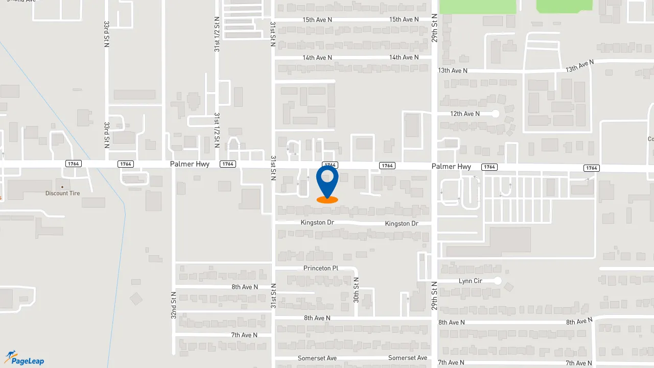 https://pageleap.com map showing location of KFC in Texas City.