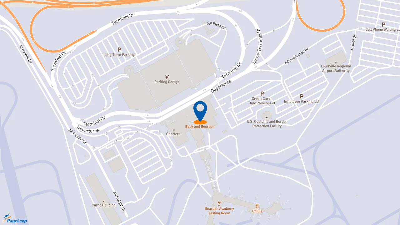 https://pageleap.com map showing location of KFC in Louisville.