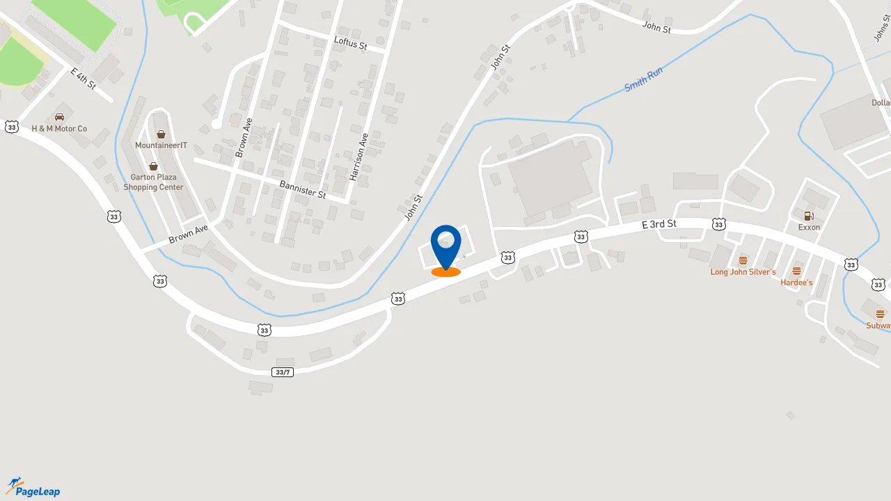 https://pageleap.com map showing location of KFC in Weston.