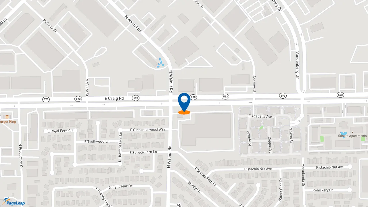 https://pageleap.com map showing location of Maaco Auto Body Shop &amp; Painting in North Las Vegas.