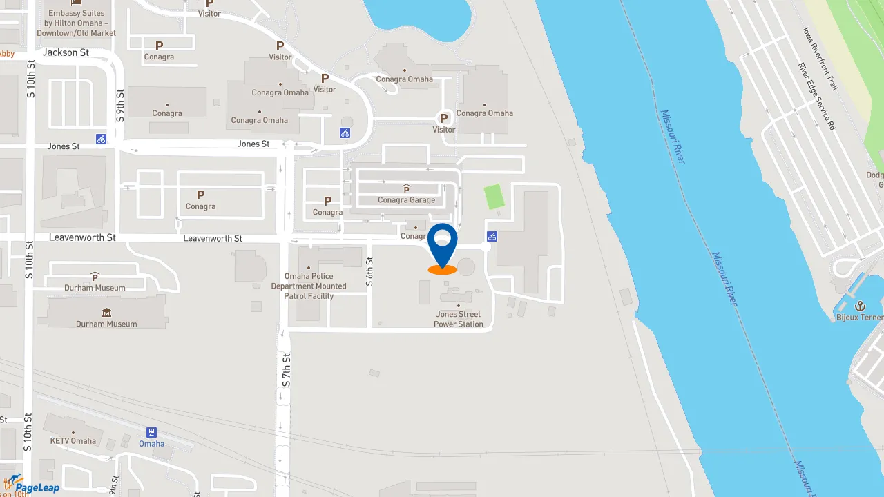 https://pageleap.com map showing location of Mariscos El Culichi in Omaha.