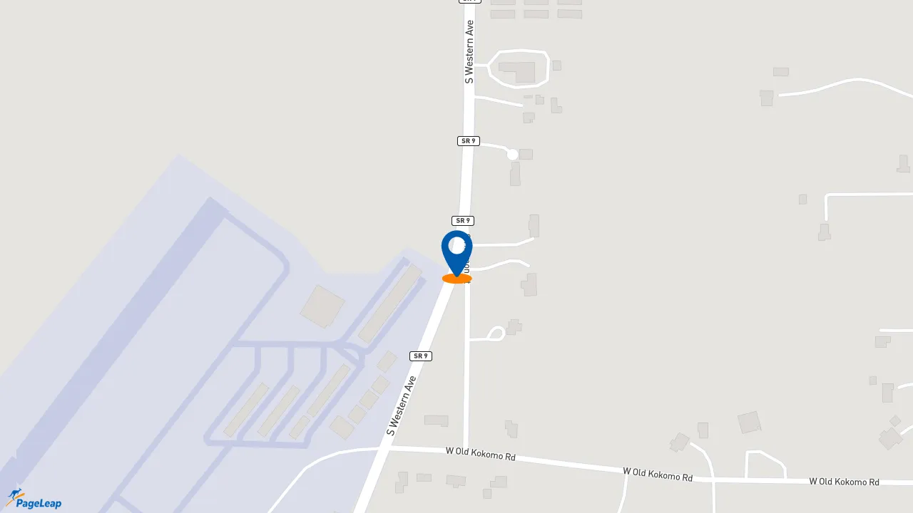 https://pageleap.com map showing location of McAlister&#039;s Deli in Marion.