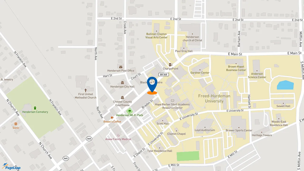 https://pageleap.com map showing location of McDonald&#039;s in Henderson.