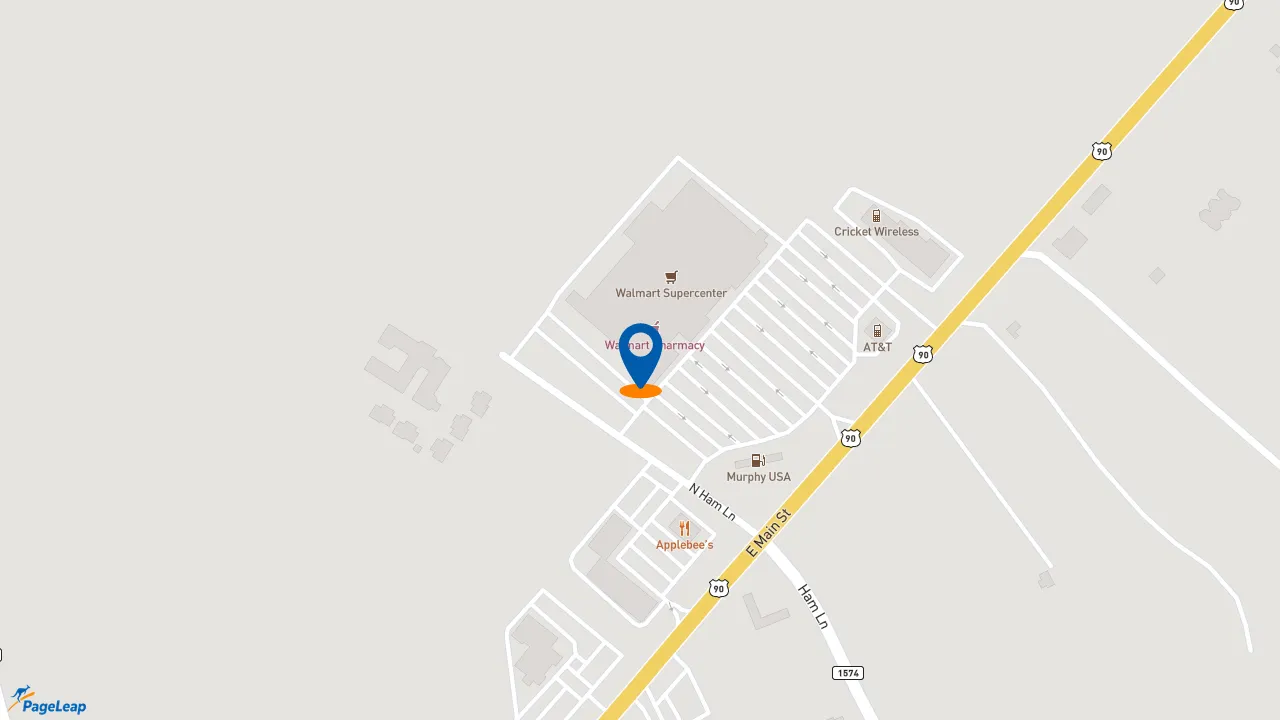 https://pageleap.com map showing location of McDonald&#039;s in Uvalde.