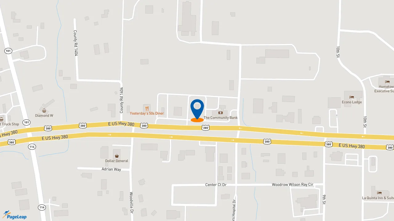https://pageleap.com map showing location of McDonald&#039;s in Bridgeport.