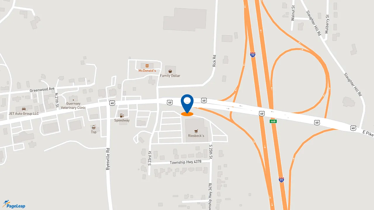 https://pageleap.com map showing location of McDonald&#039;s in Cambridge.