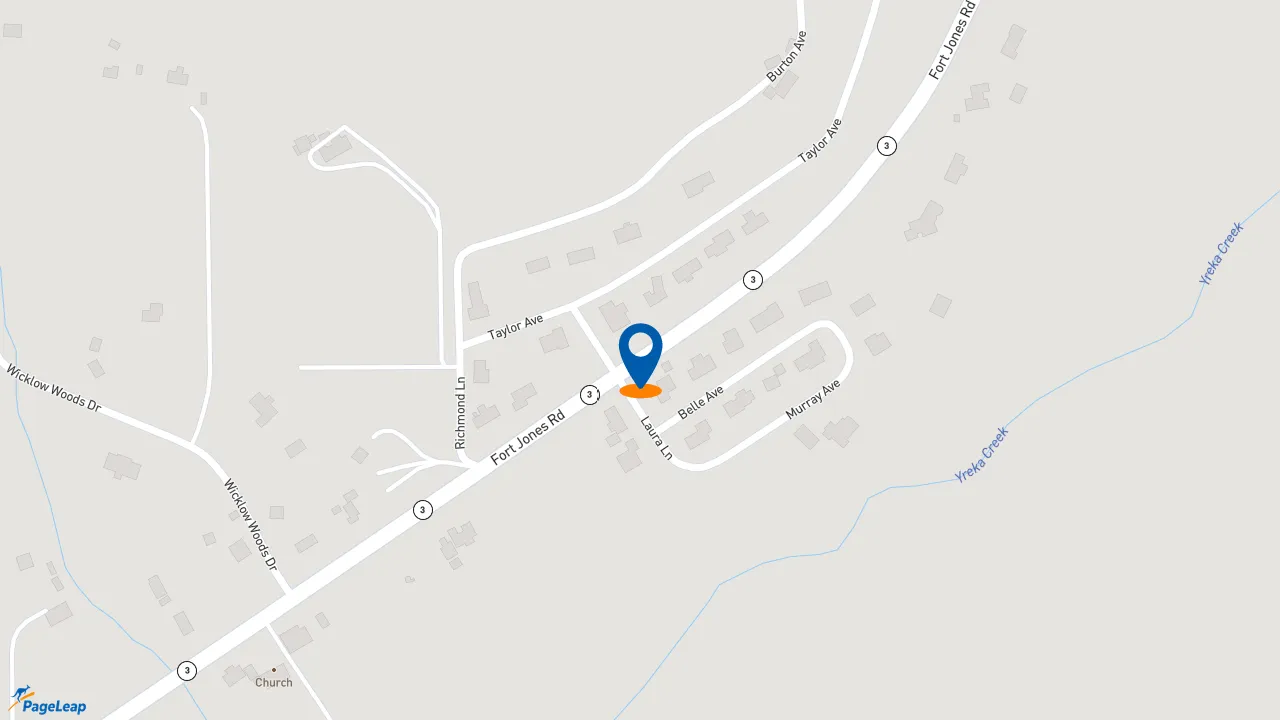 https://pageleap.com map showing location of McDonald&#039;s in Yreka.