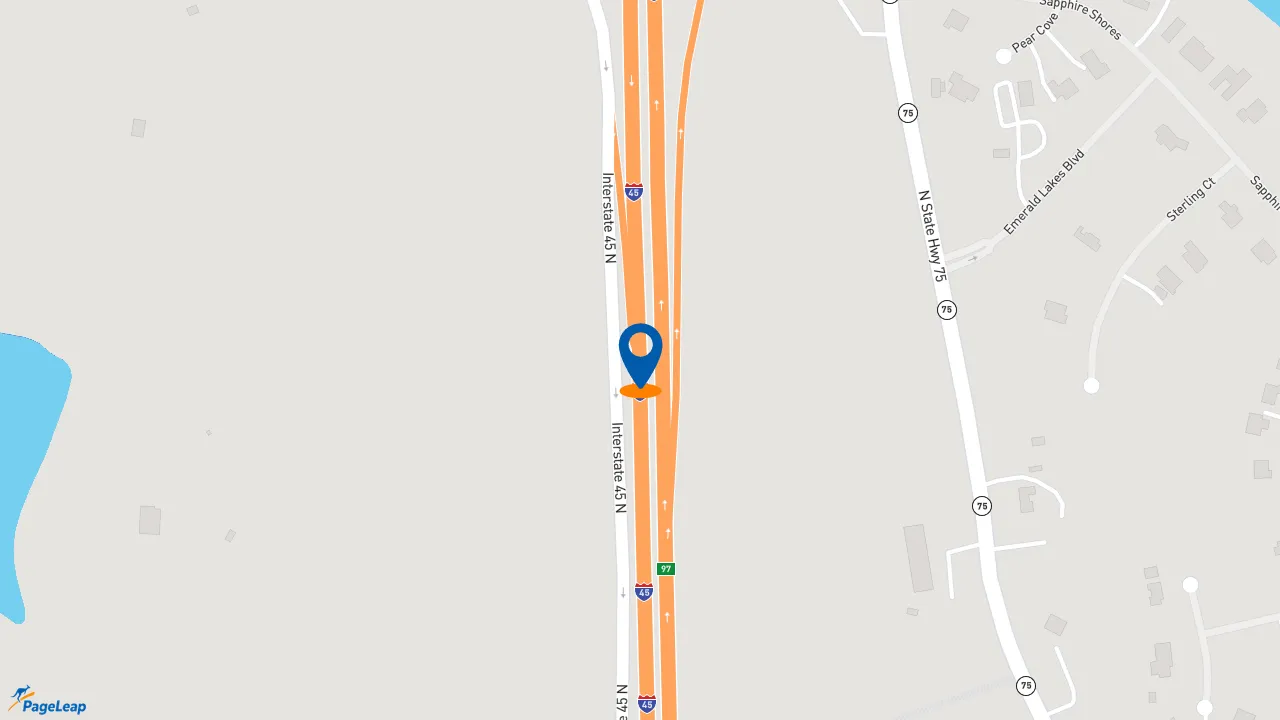 https://pageleap.com map showing location of McDonald&#039;s in Willis.