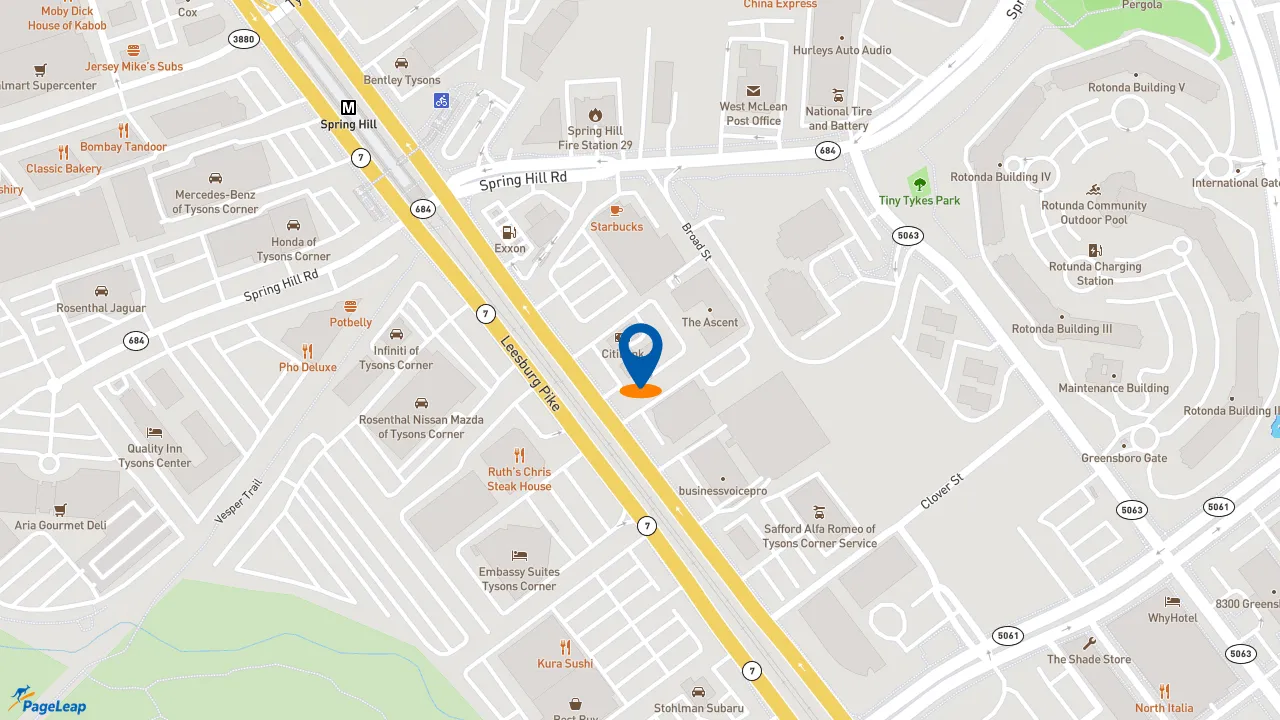 https://pageleap.com map showing location of McDonald&#039;s in Vienna.