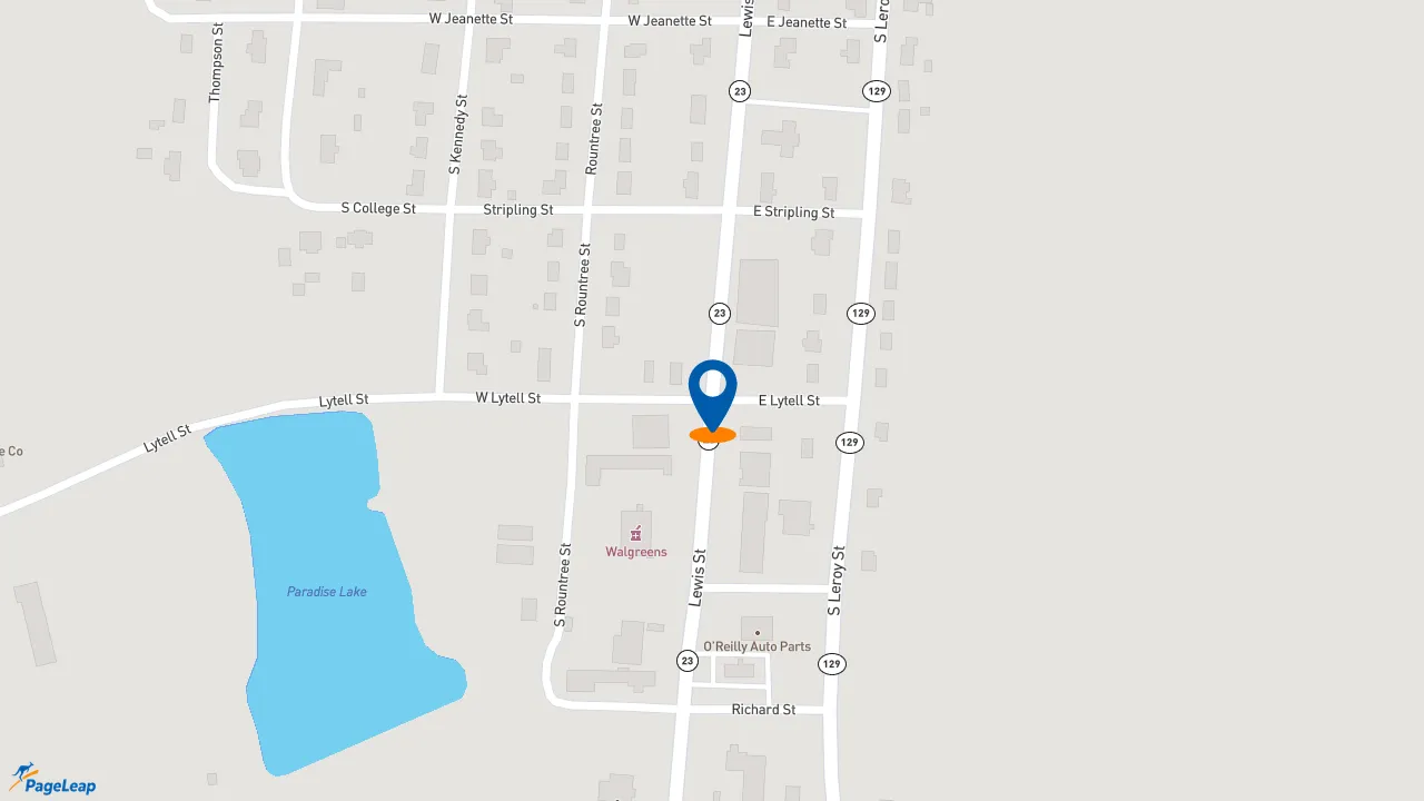 https://pageleap.com map showing location of McDonald&#039;s in Metter.