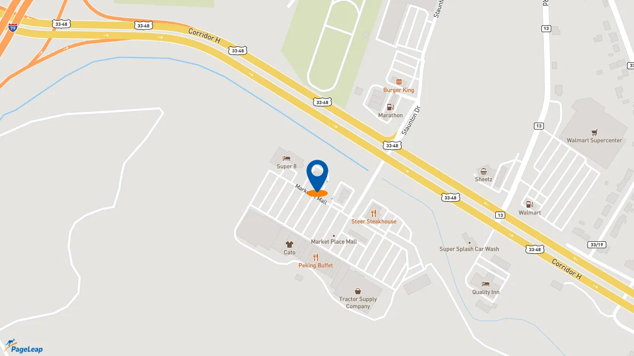 https://pageleap.com map showing location of McDonald&#039;s in Weston.