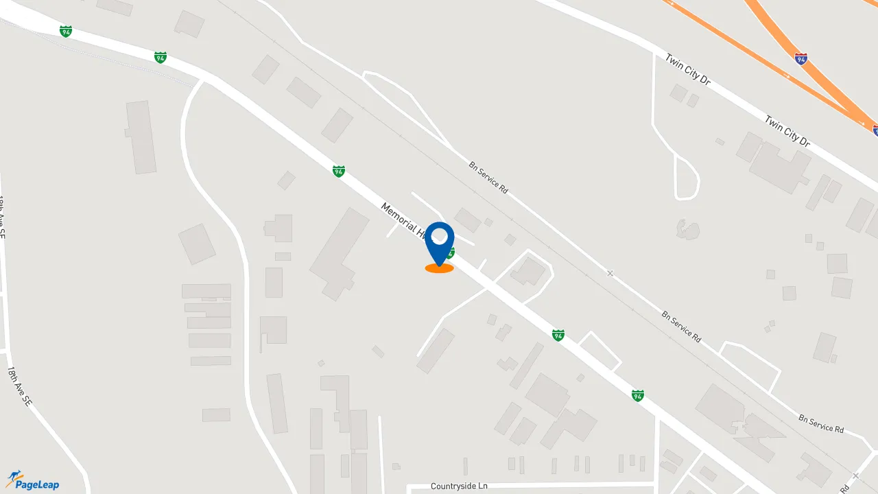 https://pageleap.com map showing location of McDonald&#039;s in Mandan.